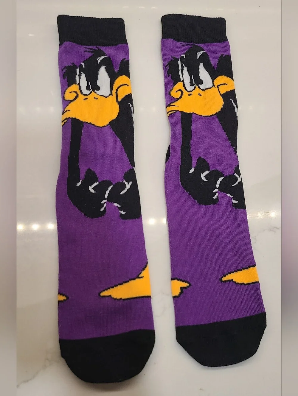 Purple Daffy Duck Men's Socks